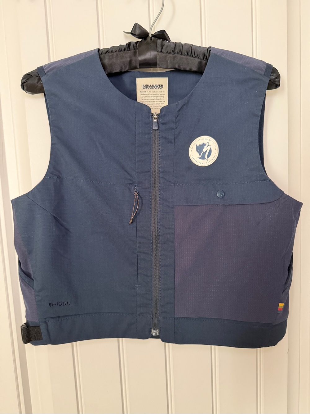 Fjallraven Specialized S/F Gear Vest Womens Small Blue G-1000 Cycling Outdoor